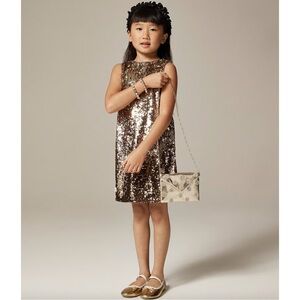 J.Crew Girls' Collection Metallic Gradient Sequin Holiday Event Dress